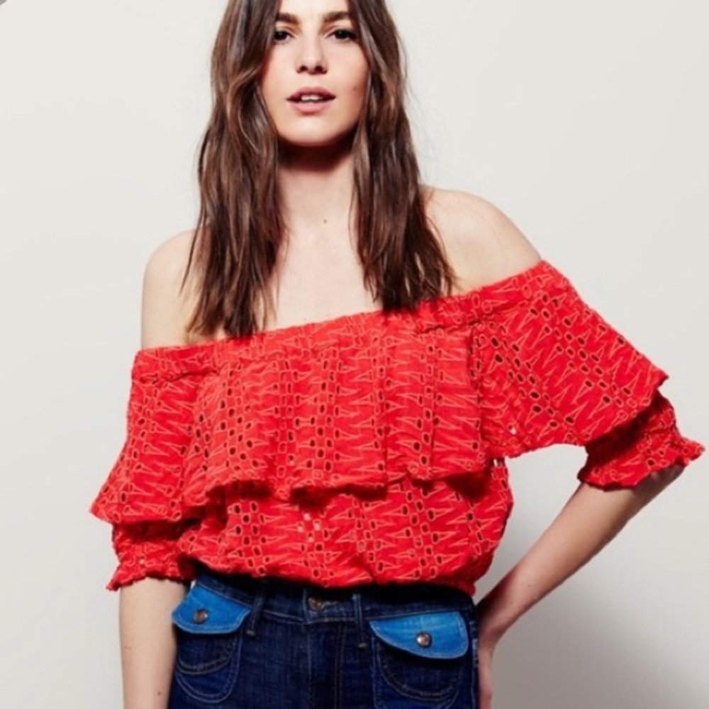 Free people off the shoulder top